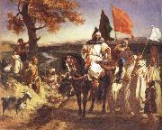 Eugene Delacroix Moroccan Chieftain Receiving Tribute Spain oil painting artist